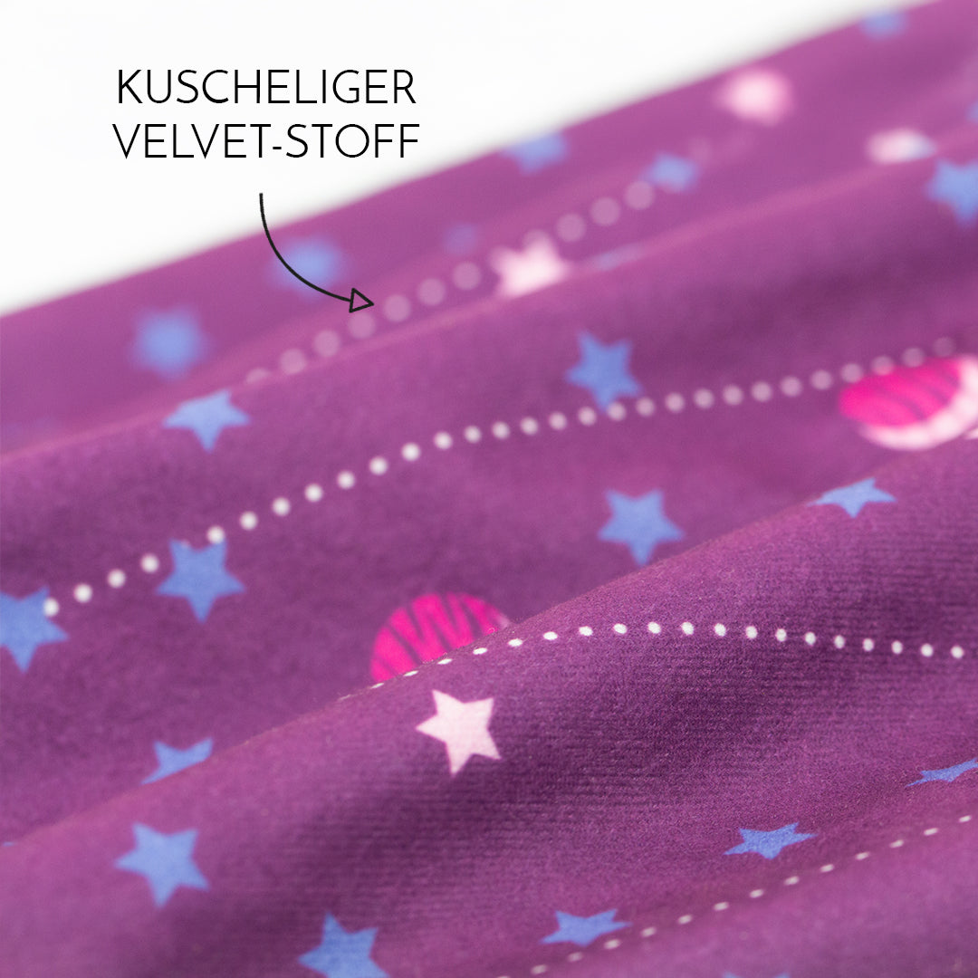Deine Schultüte aus Stoff mit Wunschname - Mädchen Modell 17 - 85 cm