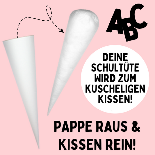 Schultüte aus Baumwolle mit Wunschname - Bambi - 85 cm