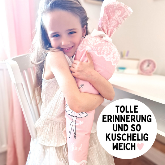 Set Rohling + Kissen für Schultüte inkl. Schnittmuster DIY Bastelset Nähset 85 cm