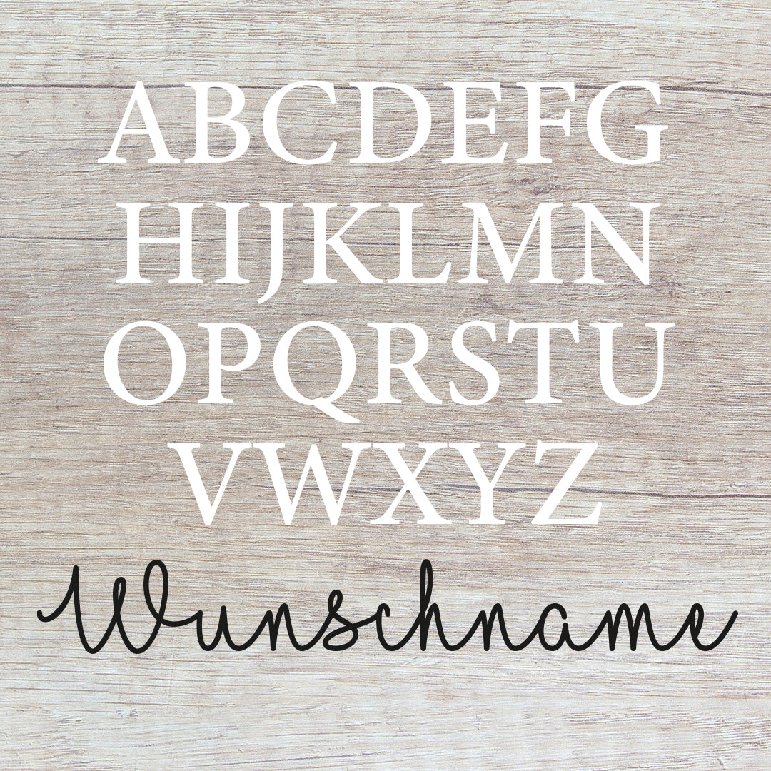 Nikolausstrumpf zum Befüllen Weihnachtssocke aus Jute personalisiert mit Name - Buchstaben Initialen