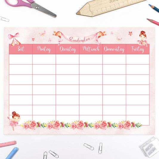 Schultüte aus Baumwolle mit Wunschname - Ballettfreundinnen - 85 cm