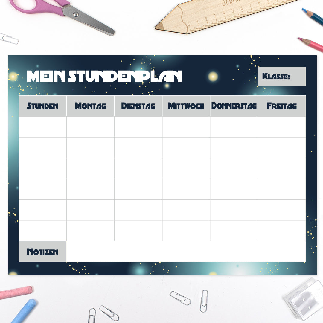 Stundenplan - "Deine Schultüte" - Jungs - Modell 2