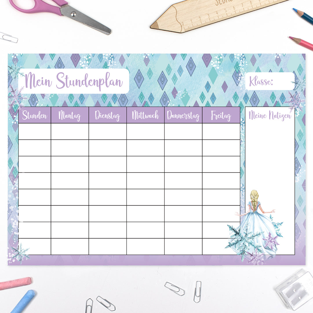 Stundenplan - Eisprinzessin