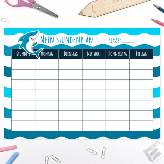 Schultüte aus Baumwolle mit Wunschname - Henry Hai - 70 cm