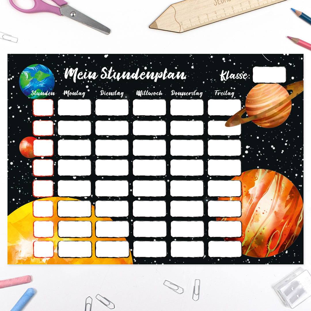 Stundenplan - Planetenspaß