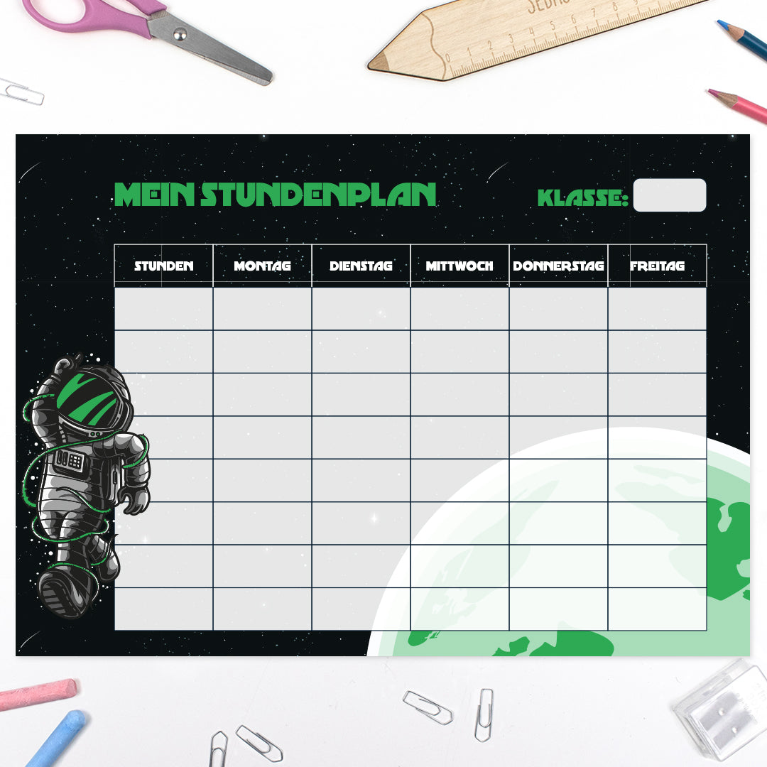 Stundenplan - Weltraumabenteuer
