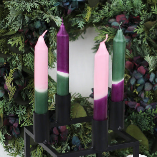 Set "Christmas Eve" | Dip Dye Kerzen | 4 Stk.
