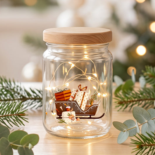 Rub On Sticker Bogen A5 Weihnachten UV Transferfolie Rubons für Raysin Keramik Glas Aufkleber DIY Weihnachtsdeko – Tierische Weihnachten