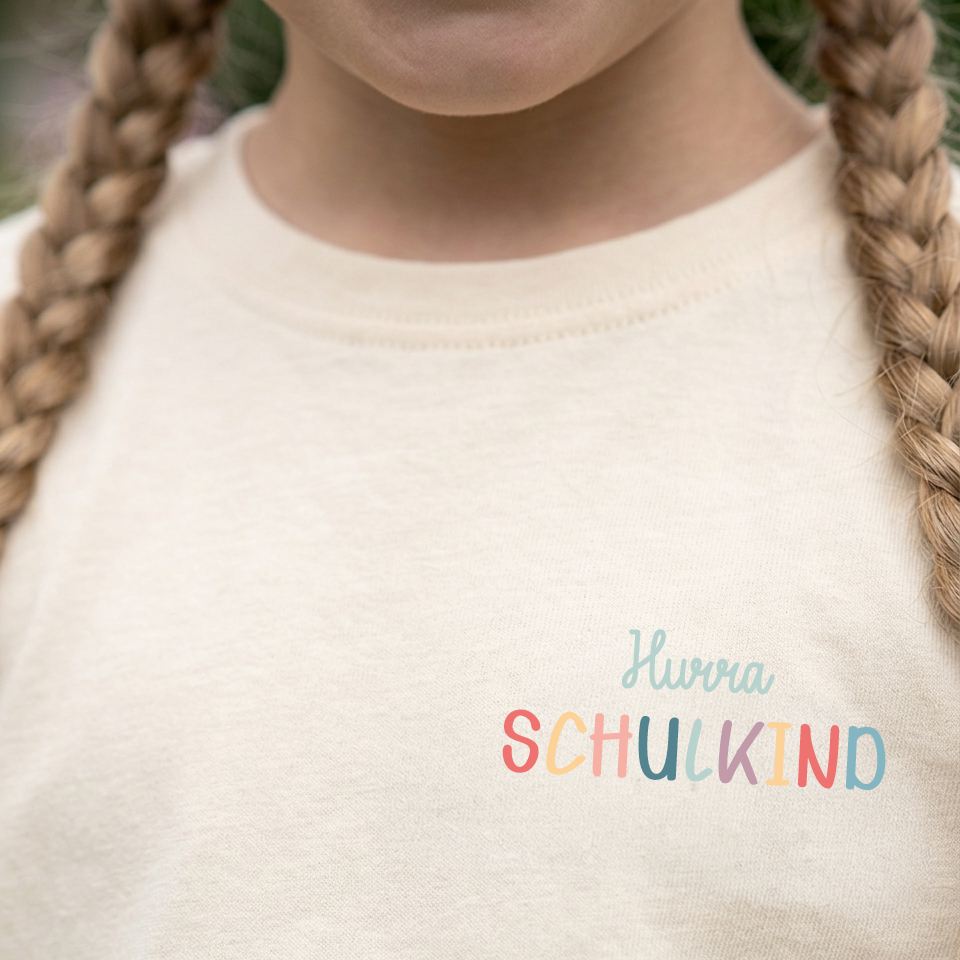 Schulkind T-Shirt Mutmacher Geschenk zur Einschulung Shirt für Mädchen und Jungen zum Schulanfang