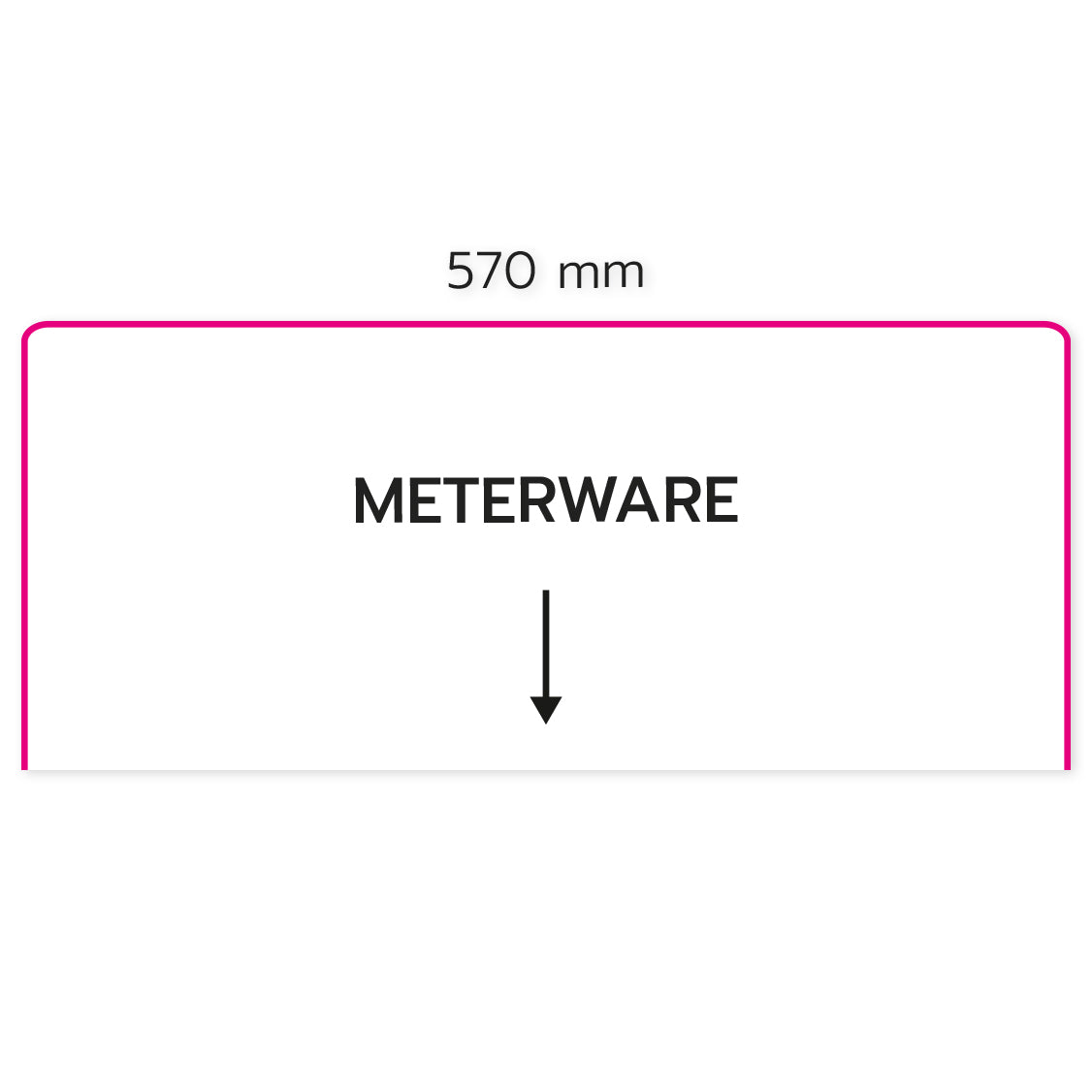 DEIN Bügelbild - Meterware - 57 cm Breite