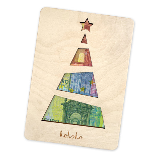 Geschenkkarte - Holz - Geldgeschenk Weihnachten - Christmas Tree