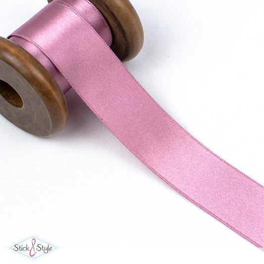 Satinband 25mm - Meterware - altrosa