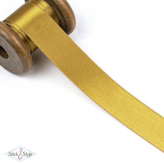 Satinband 25mm - Meterware - gold