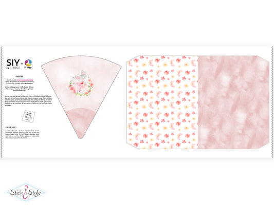 Geschwister Schultüte auch DIY aus Stoff - Ballettfreundinnen