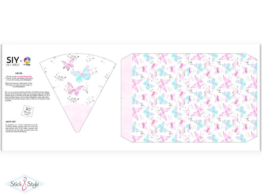 Geschwister Schultüte auch DIY aus Stoff - Magical Butterflies