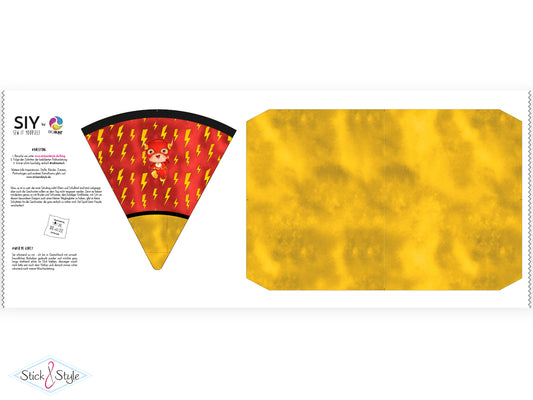 Geschwister Schultüte auch DIY aus Stoff - Heldenhafter Schulstart - Mr. Flink