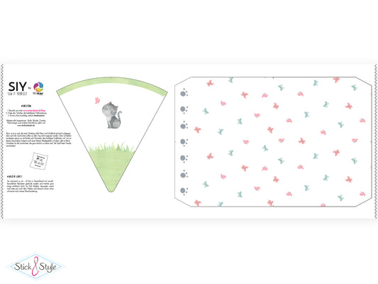 Geschwister Schultüte auch DIY aus Stoff - Little Kittens