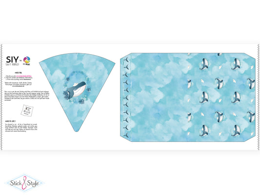 Geschwister Schultüte auch DIY aus Stoff - Matrose Wal