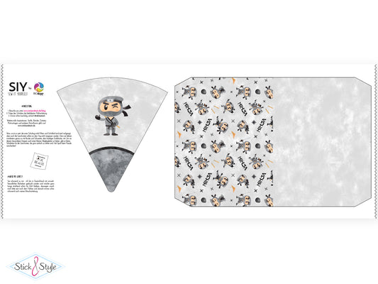 Geschwister Schultüte auch DIY aus Stoff - Ninja