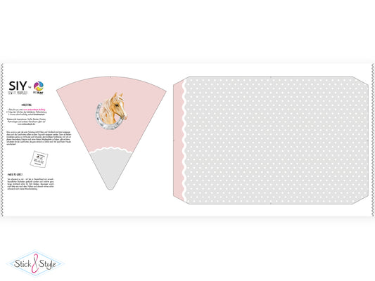 Geschwister Schultüte auch DIY aus Stoff - Pferdeliebe