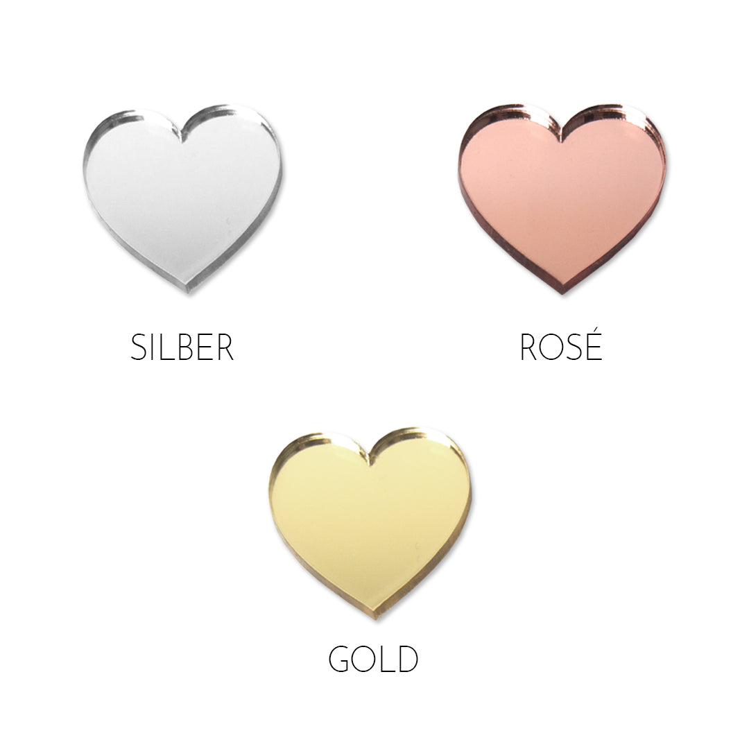 Platzkarte für Gläser - Hochzeit - Spiegel Acryl - Namensschild zum Einhängen - Wunschname