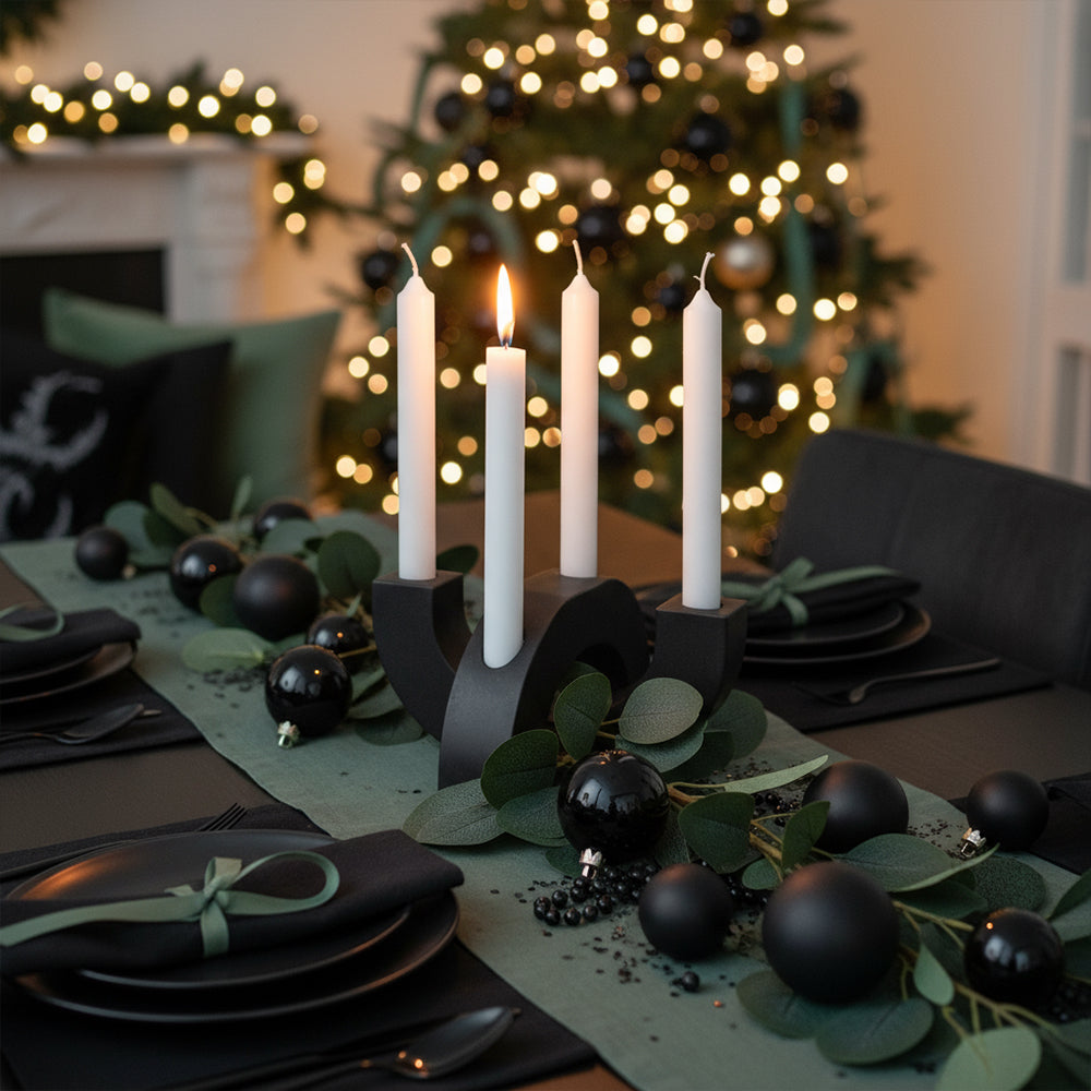 Adventskranz modern Kerzenhalter aus Gießbeton minimalistisch Weihnach – Stick & Style