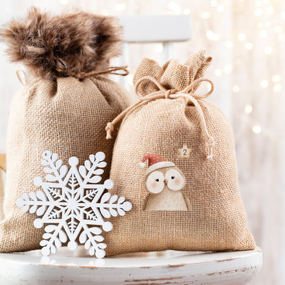 Bügelbild Adventskalender Tiere DIN A4 Folie zum Aufbügeln 1-24 Zahlen DIY Adventskalender Selbstgemacht Kinder Tierzauber