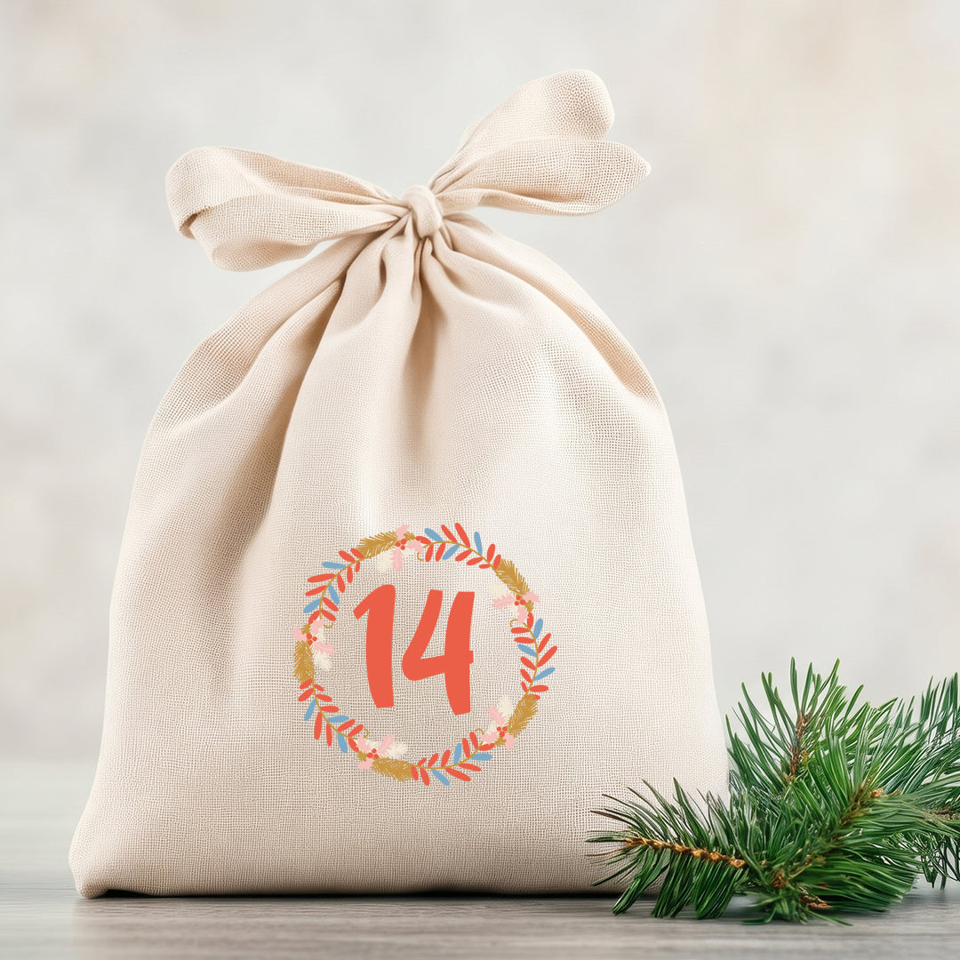 Bügelbild Adventskalender DIN A4 Folie zum Aufbügeln 1-24 Zahlen DIY Adventskalender Selbstgemacht Männer Frauen Traditional Christmas