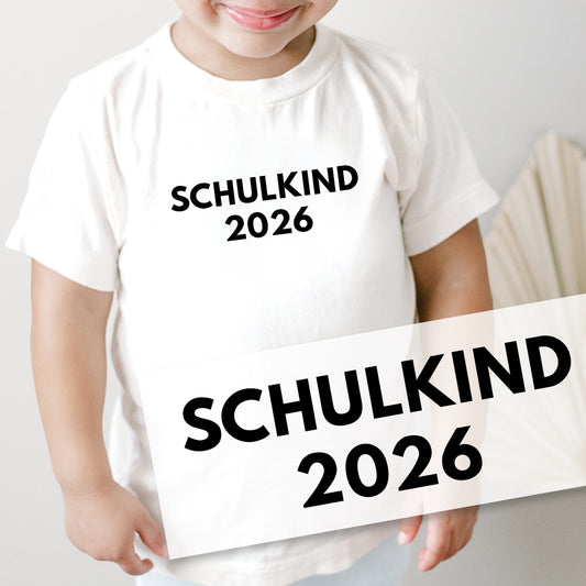 Bügelbild - Schulkind - Schultüte Wunschname & Wunschjahr - gerade
