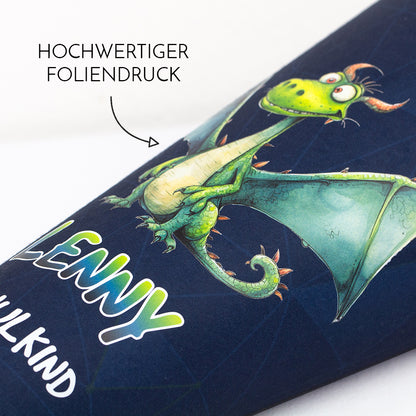 Deine Schultüte aus Stoff mit Wunschname - Jungs Modell 17 - 85 cm