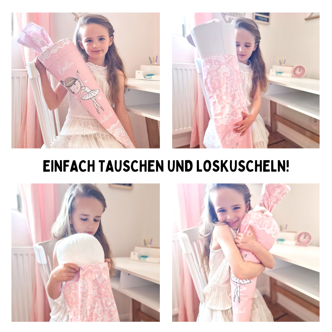 Set Rohling + Kissen für Schultüte DIY Bastelset 70 cm