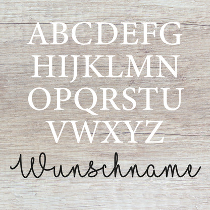 Nikolausstrumpf zum Befüllen Weihnachtssocke aus Jute  personalisiert mit Name - Buchstaben Initialen