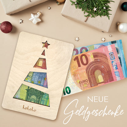 Geschenkkarte - Holz - Geldgeschenk Weihnachten - Christmas Tree