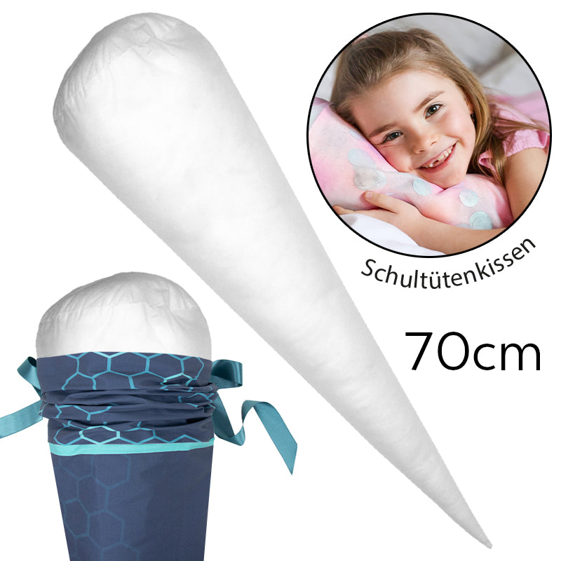 Schultütenkissen Kuschelkissen-Inlett Kissenfüllung für Schultüte 70 cm
