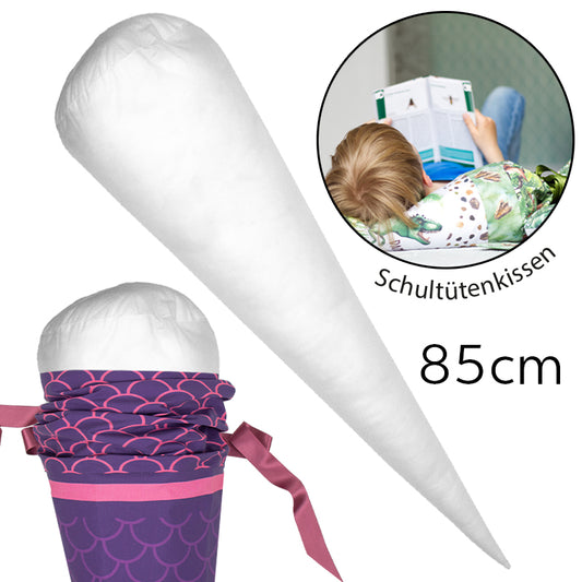 Schultütenkissen Kuschelkissen-Inlett Kissenfüllung für Schultüte groß 85 cm