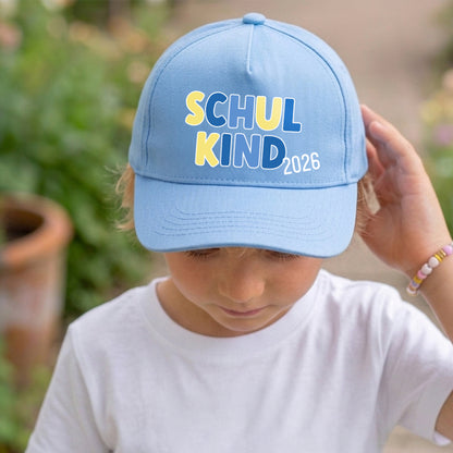 Kappe bedruckt Kindergröße verstellbare Basecap „Schulkind 2026“