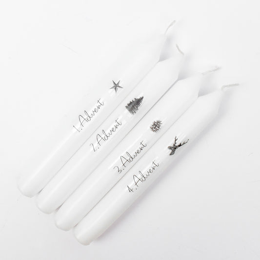 Set "Black Christmas" | Kerzen | 4 Stk.