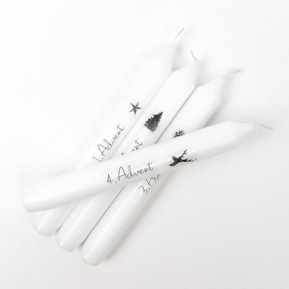 Set "Black Christmas" | Kerzen | 4 Stk.