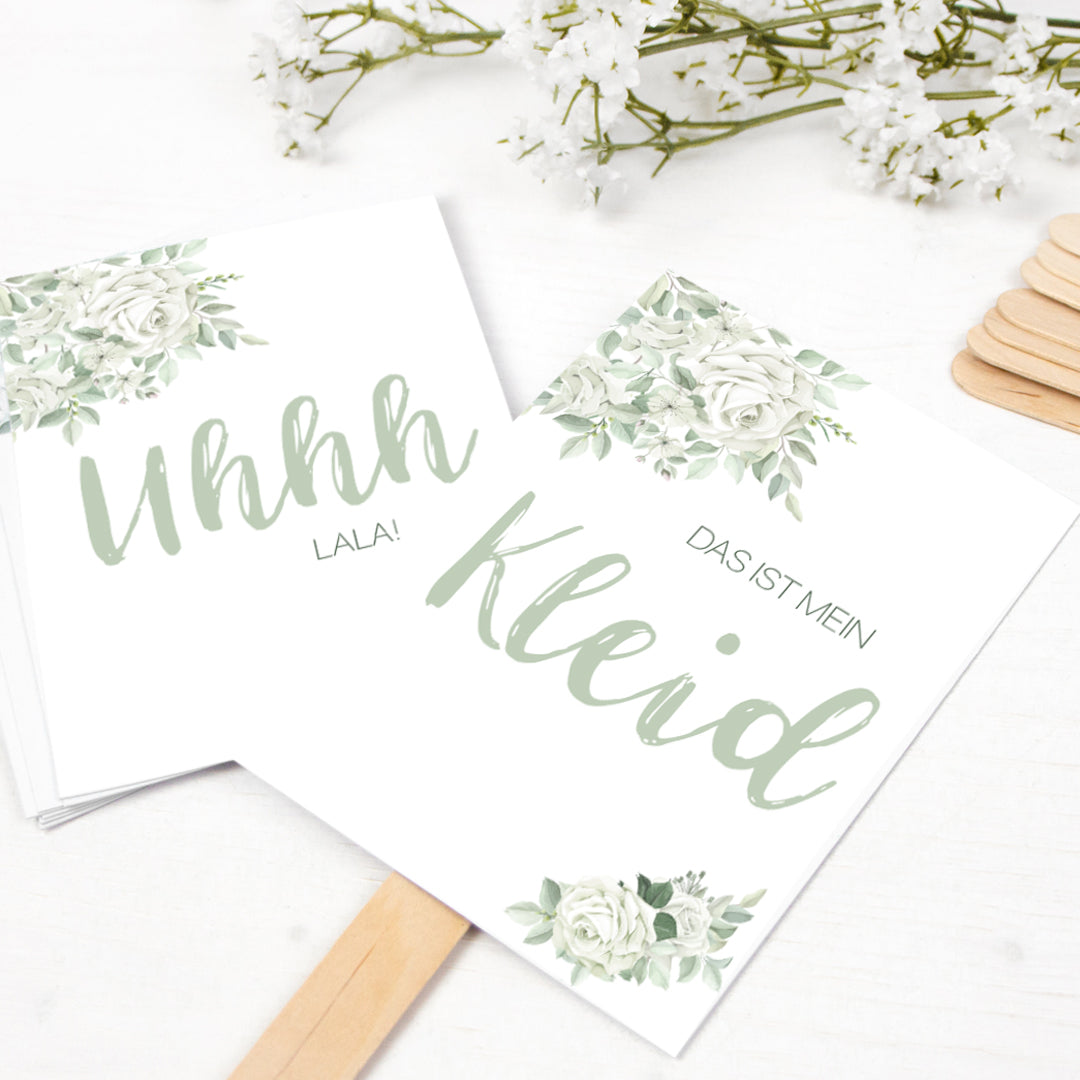 Brautkleid Anprobe Postkarten Set 8 Stück A6 Karten zur Hochzeit Say Yes To The Dress Romantisch