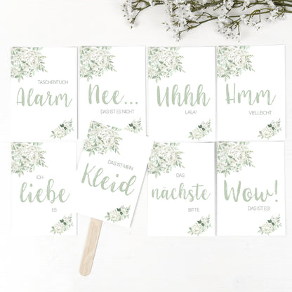 Brautkleid Anprobe Postkarten Set 8 Stück A6 Karten zur Hochzeit Say Yes To The Dress Romantisch