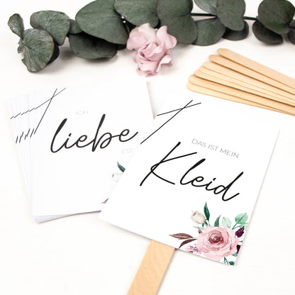 Brautkleid Anprobe Postkarten Set 8 Stück A6 Karten zur Hochzeit Say Yes To The Dress Elegant