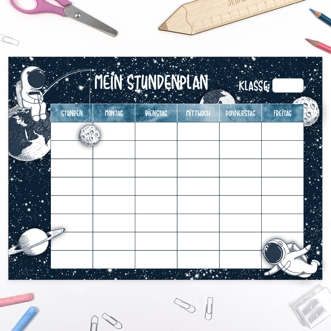 Stundenplan - Astronaut