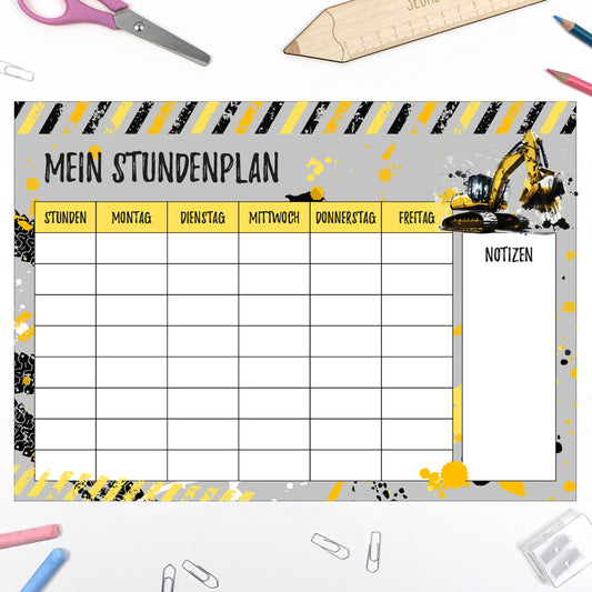 Stundenplan - Bagger