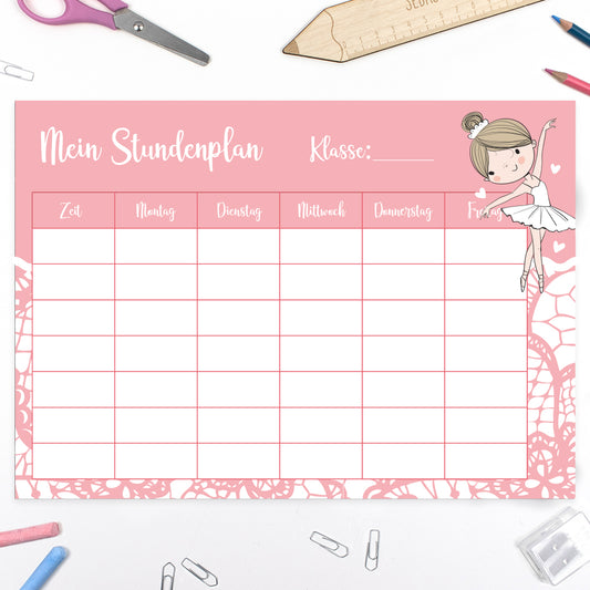 Stundenplan - Ballerina