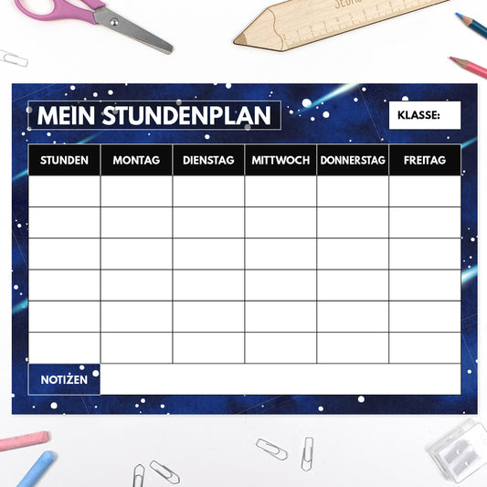 Stundenplan - "Deine Schultüte" - Jungs - Modell 12