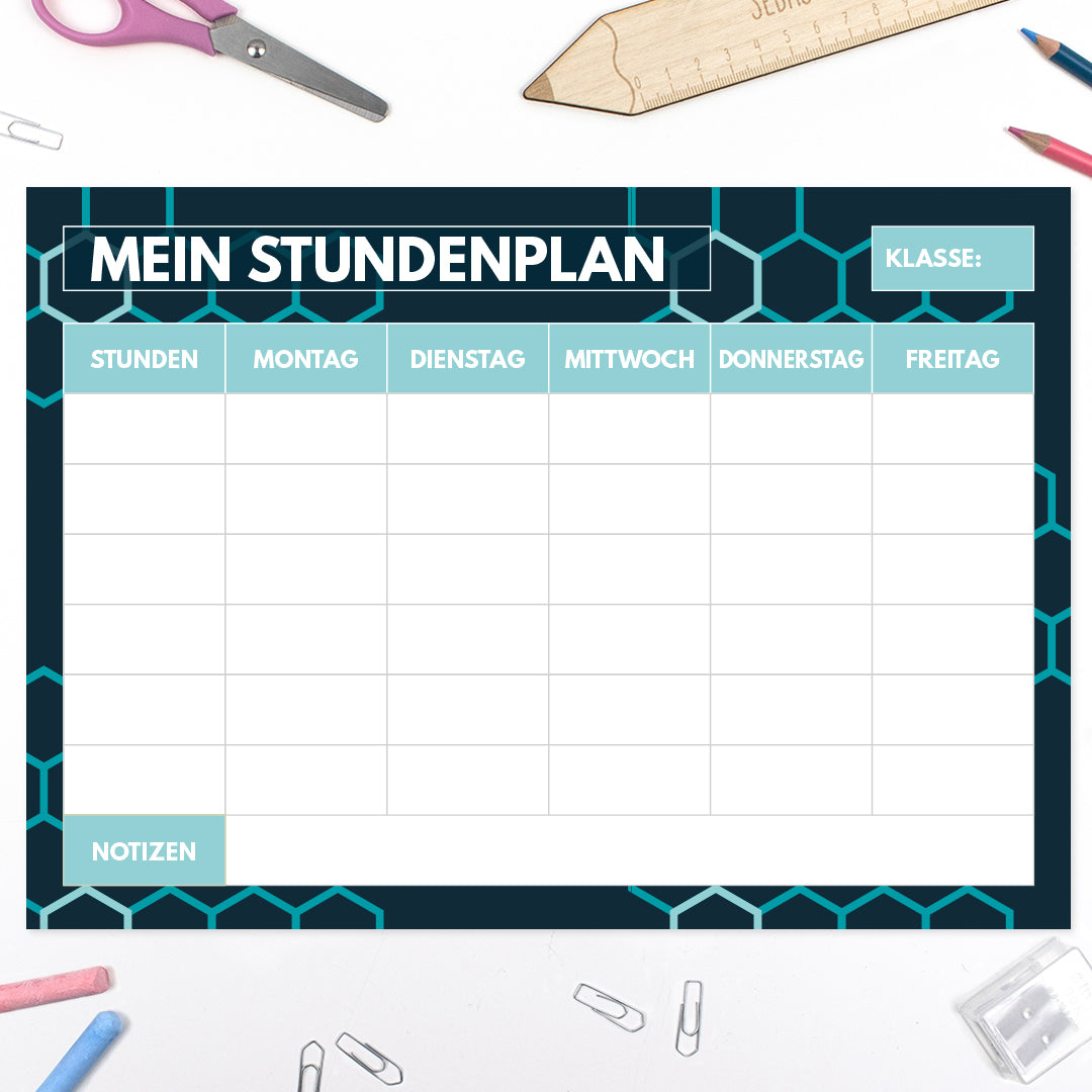 Stundenplan - "Deine Schultüte" - Jungs - Modell 3