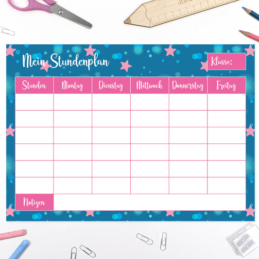 Stundenplan - "Deine Schultüte" - Mädchen - Modell 8