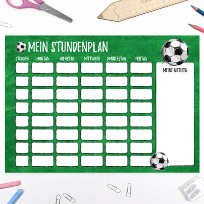 Schultüte aus Stoff mit Wunschname - Fußball - 85 cm