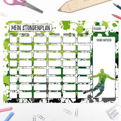 Schultüte aus Stoff mit Wunschname - Fußballspieler - 70 cm