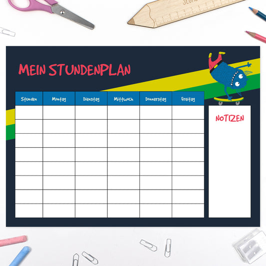 Stundenplan - Skater Monster